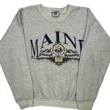 Made In USA University Of Maine Lee College Sweatshirt - XL Grey Cotton Blend