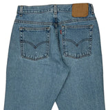 505 Levis Denim Shorts - 32W UK 12 Light Wash Cotton