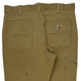 Carhartt Carpenter Trousers - 32W 32L Khaki Cotton
