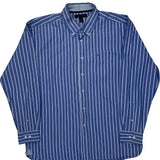 Tommy Hilfiger Striped Shirt - XL Blue Cotton