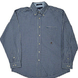 Tommy Hilfiger Checked Shirt - Large Blue Cotton
