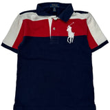Age 8 Ralph Lauren Polo Shirt - Small Navy Cotton