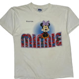 Minnie Mouse Tultex Graphic T-Shirt - Large White Cotton