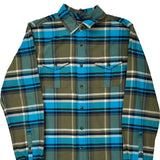 The North Face Checked Flannel Shirt - Medium Green Cotton