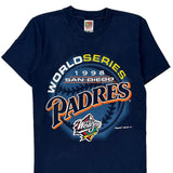 1998 San Diego Padres Fruit Of The Loom Mlb T-Shirt - Small Navy Cotton