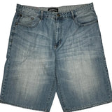 Ecko Unltd Denim Shorts - 40W 12L Light Wash Cotton