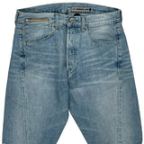 Levis Denim Shorts - 34W 12L Light Wash Cotton