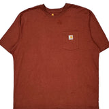 Carhartt T-Shirt - 2XL Red Cotton