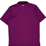 Oakley Polo Shirt - Large Purple Polyester