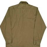 Dickies Shirt - Large Khaki Cotton Blend