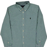 Age 14-16 Ralph Lauren Checked Shirt - Large Blue Cotton