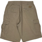Dickies Cargo Shorts - 36W 10L Khaki Cotton