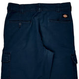 Dickies Cargo Shorts - 35″ Waist Navy Cotton