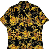 Unbranded Hawaiian Shirt - 2XL Black Polyester Blend