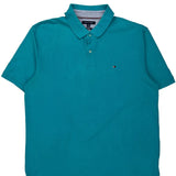 Tommy Hilfiger Slim Fit Polo Shirt - 2XL Blue Cotton