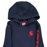 Age 8-10 Carhartt Hoodie - Small Navy Cotton