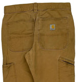 Carhartt Double Knee Carpenter Trousers - 31W 30L Brown Cotton