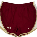 Age 11-12 Fsu Nike College Sport Shorts - Medium Burgundy Polyester