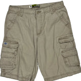 Lee Cargo Shorts - 32W 11L Khaki Cotton