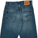 569 Levis Denim Shorts - 30W 12L Blue Denim