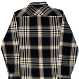 Levis Checked Flannel Shirt - XL Black Cotton