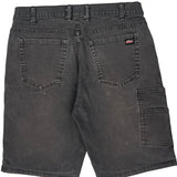 Dickies Denim Shorts - 34W 11L Black Cotton