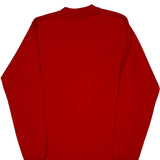 Screen Stars Single Stitch Long Sleeve T-Shirt - Medium Red Cotton Blend