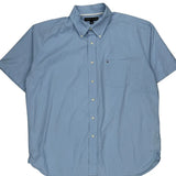 Tommy Hilfiger Short Sleeve Shirt - XL Blue Cotton