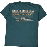 Harley Davidson Graphic T-Shirt - Medium Green Cotton