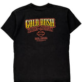 Gold Rush Harley Davidson Graphic T-Shirt - Medium Black Cotton