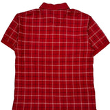 Chaps Ralph Lauren Checked Polo Shirt - Large Red Cotton