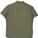 Quiksilver Short Sleeve Shirt - Medium Green Cotton