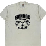 Walleye Capital Of The World Fruit Of The Loom Single Stitch T-Shirt - XL White Cotton Blend