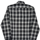 Boss Checked Shirt - Medium White Cotton