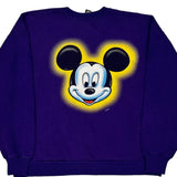 Mickey Unlimited Sweatshirt - Large Purple Cotton