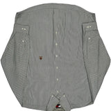 Tommy Hilfiger Striped Shirt - Large Gray Cotton