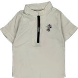 Age 5 Disney Cartoon Short Sleeve Shirt - Small White Cotton