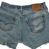 Levis Denim Shorts - 30W UK 10 Light Wash Cotton