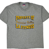 La Fitness Champion Graphic T-Shirt - XL Grey Cotton