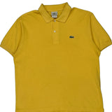 Lacoste Polo Shirt - Large Yellow Cotton