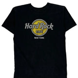 New York Hard Rock Cafe Graphic T-Shirt - Small Black Cotton