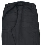 Unbranded Double Knee Cargo Trousers - 34W 32L Black Cotton
