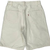 Levis Denim Shorts - 32W 10L White Cotton