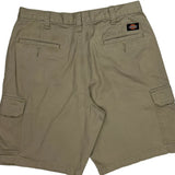 Dickies Cargo Shorts - 32W 10L Khaki Cotton