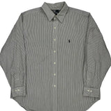 Polo By Ralph Lauren Striped Shirt - XL Grey Cotton