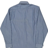 Ralph Lauren Striped Shirt - Large Blue Cotton