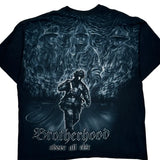 Brotherhood Above All Else Gildan Graphic T-Shirt - 2XL Black Cotton
