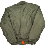 Vintage Ssgt Fox Unbranded Bomber Jacket - XL Green Nylon