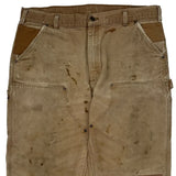 Carhartt Double Knee Carpenter Pants - 38W 30L Brown Cotton