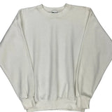 90S Blank Made In USA Pro Select Sweatshirt - Large White Cotton Blend